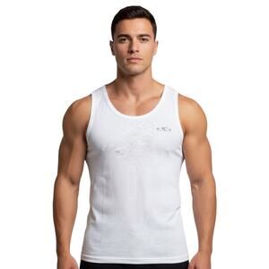 Andrew Christian Summer Burnout Tank White Medium